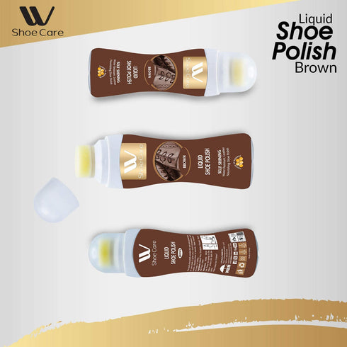 Liquid Shoe Polish Brown | 2.53 fl oz | WBM SHOE CARE